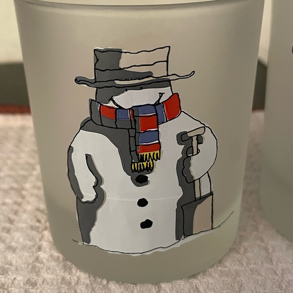 4 CHRISTMAS GLASSES CHRISTMAKKUH Old Fashioned WHISKEY On The Rocks GLASSES VTG - Picture 3 of 16